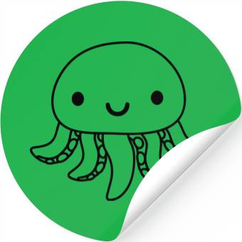 Discover cute sweet squid octopus Stickers