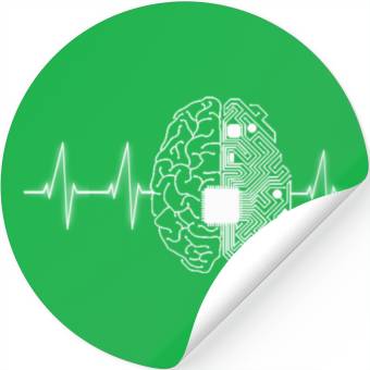 Discover Machine Learning AI Data Science Heartbeat Data Stickers