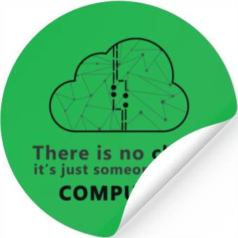 Discover Cloud Computer Funny Stickers