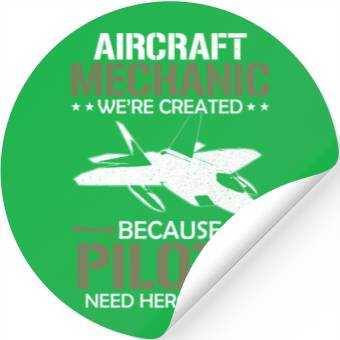 Discover Aircraft Mechanic Stickers