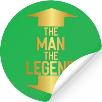 Discover the man the legend Stickers
