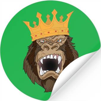 Discover Gorilla Jungle King Stickers