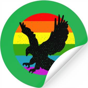 Discover Rainbow Hawk Stickers