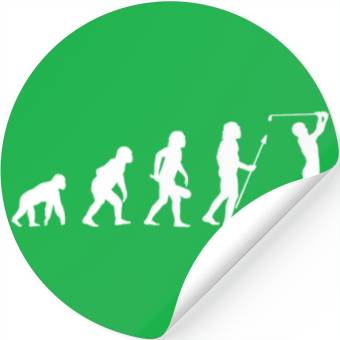 Discover Evolution Golf Golfing Stickers