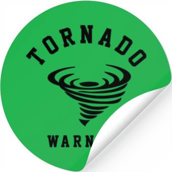 Discover tornado warning Stickers