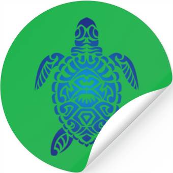 Discover tribal turtle Stickers