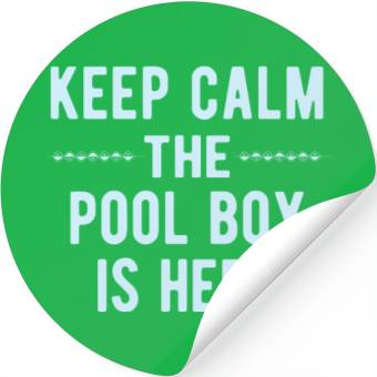 Discover Pool Boy: Keep Calm Stickers
