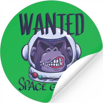 Discover Astronaut Gorilla Monkey Science Stickers