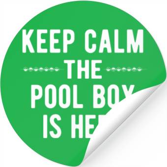 Discover Pool Boy: Keep Calm Stickers