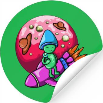 Discover mushroom alien Stickers