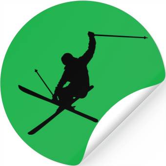 Discover skiing Stickers