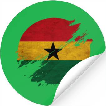 Discover Ghana Circle Stickers