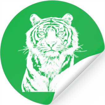 Discover White Tiger Stickers