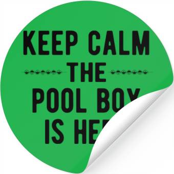 Discover Pool Boy: Keep Calm Stickers