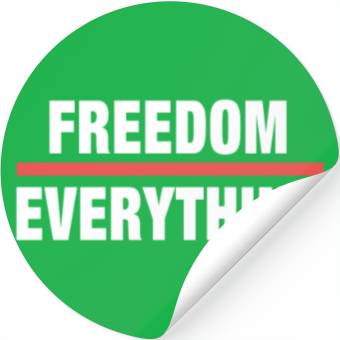Discover Freedom over Everything Stickers