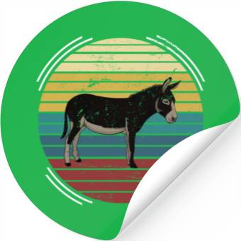 Discover Retro donkey Stickers