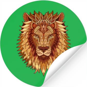 Discover Lion head mandala Stickers