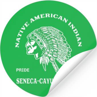 Discover Seneca cayuga nation native american inspired gift Stickers