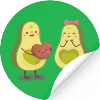 Discover Cute Avocado Couple Stickers