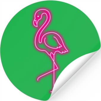 Discover Flamingo Neon Stickers