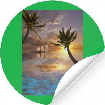 Discover Tropical Waters Stickers