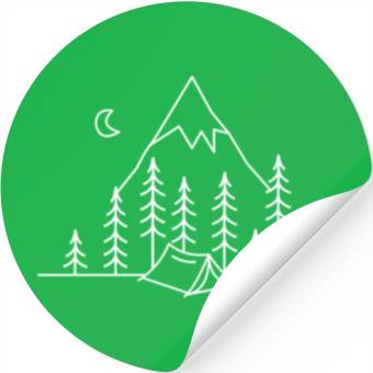 Discover Camping Wild Life Stickers
