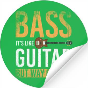 Discover Bass Guitar Stickers