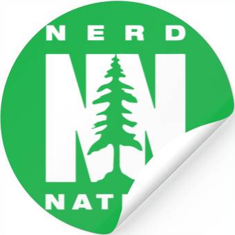 Discover nerd nation Stickers