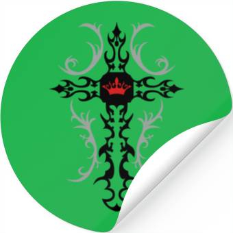 Discover Cross Goth Vines Crown Stickers