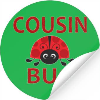 Discover Cousin Bug Funny Ladybug Cousin Stickers