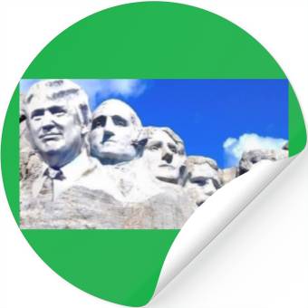 Discover Mount Rushmore Trump Stickers