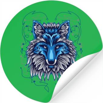 Discover fox lover idea gift Stickers