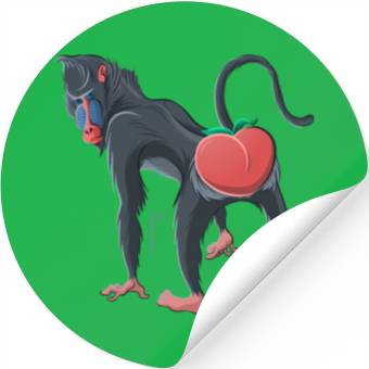 Discover Le Baboon's Peach Stickers