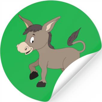 Discover Cartoon Donkey Stickers
