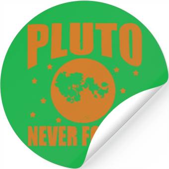 Discover Pluto Never Forget Stickers