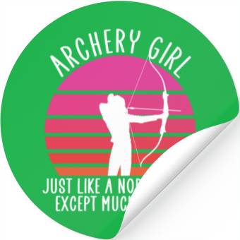 Discover Archery Girl Stickers