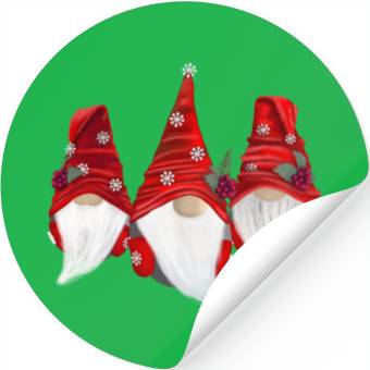 Discover Christmas Gnomes Stickers