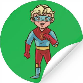 Discover superhero boy Stickers