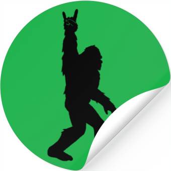 Discover Rock and Roll Bigfoot Stickers
