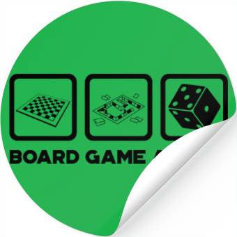 Discover Board Game Addict Gaming Stickers