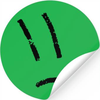 Discover Minimalistic Sad Face Stickers