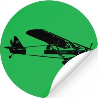 Discover metal plane4 Stickers
