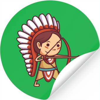 Discover Native American Archer. Stickers
