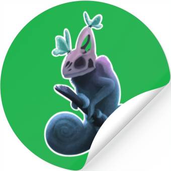Discover Neon Petrified Chameleon Stickers