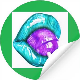 Discover GREEN LIPS AN LOLLIPOP Stickers
