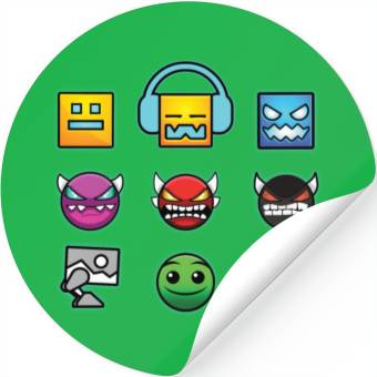 Discover geometry dash insane Stickers
