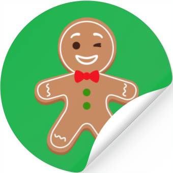 Discover Gingerbread man Stickers