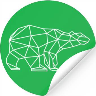 Discover Polar Bear Geometry Stickers