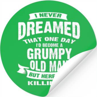 Discover A Grumpy Old Man Funny Stickers
