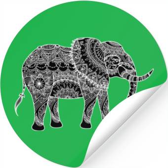 Discover Black elephant Stickers